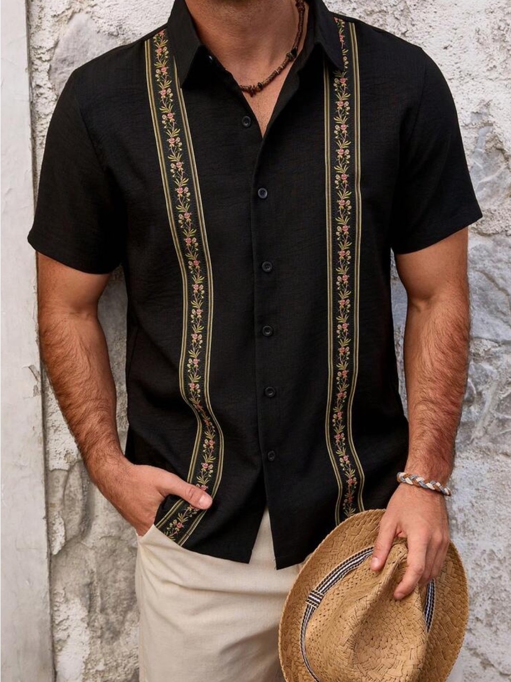 Men's Short-Sleeve Button Shirt